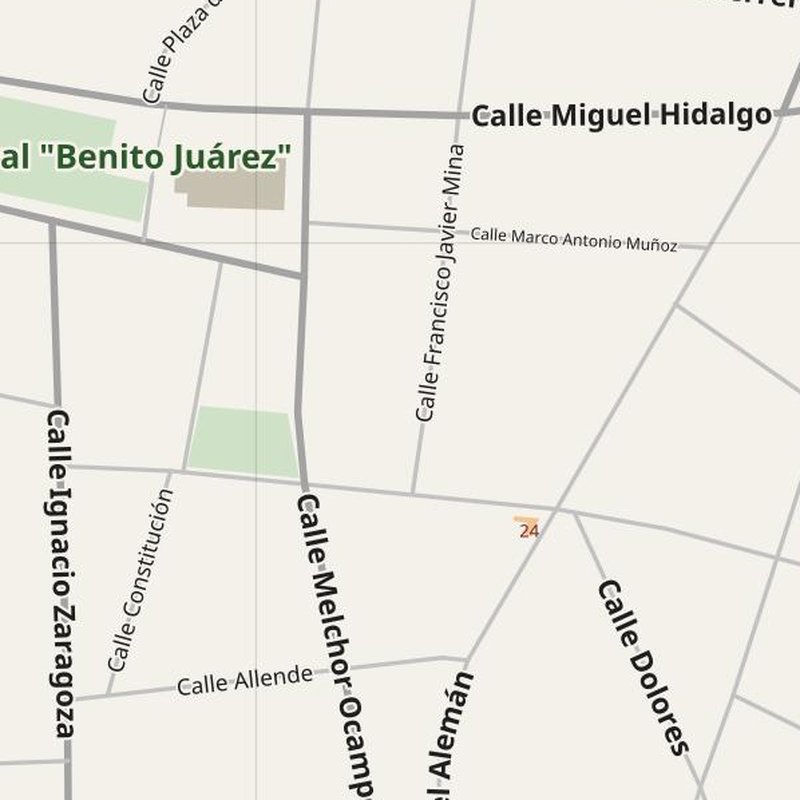 Acayucan street map with house numbers — printable address map PDF, Mexico