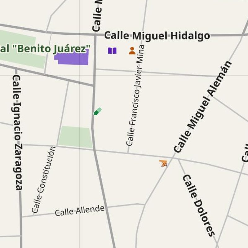 Acayucan map with house numbers, hospitals, police and fire stations — printable PDF, Mexico