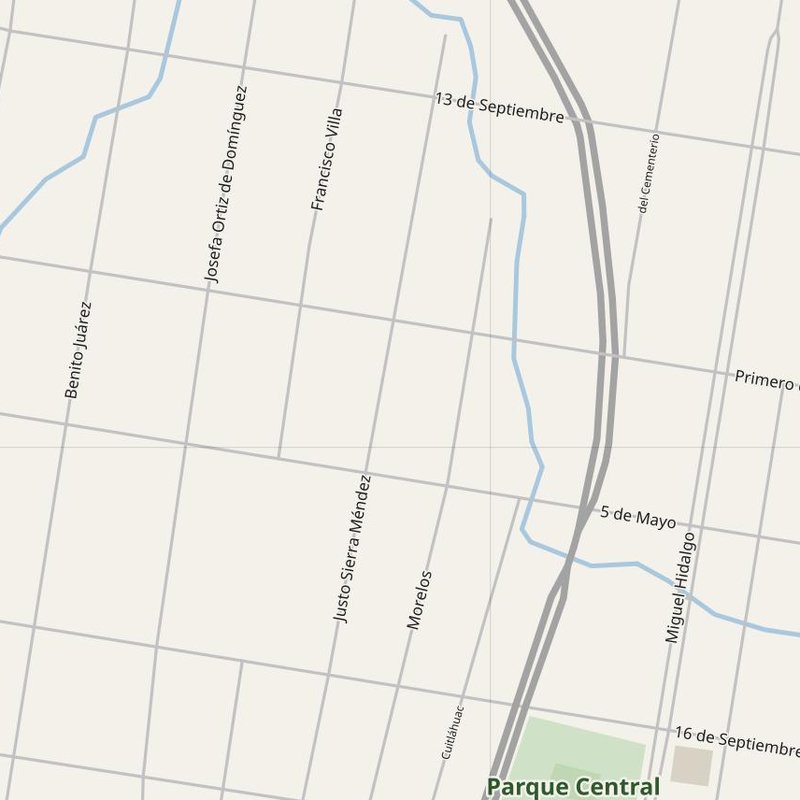 Plano callejero de Agua Dulce con números de casa — mapa de direcciones PDF imprimible, México