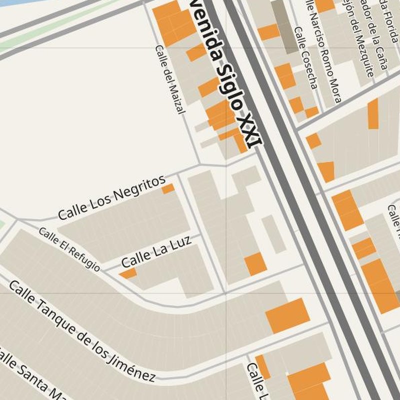 Mapa de Aguascalientes con números de casa, hospitales, policía y bomberos — PDF imprimible, México