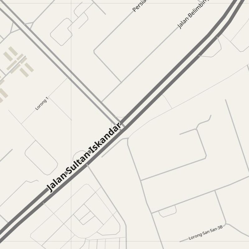 Bintulu street map with house numbers — printable address map PDF, Malaysia