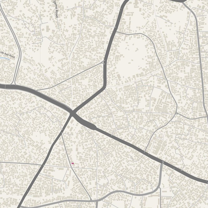Abeokuta map with house numbers, hospitals, police and fire stations — printable PDF, Nigeria