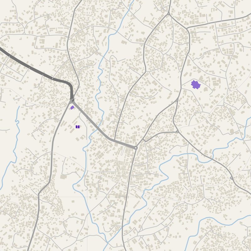 Afikpo map with house numbers, hospitals, police and fire stations — printable PDF, Nigeria