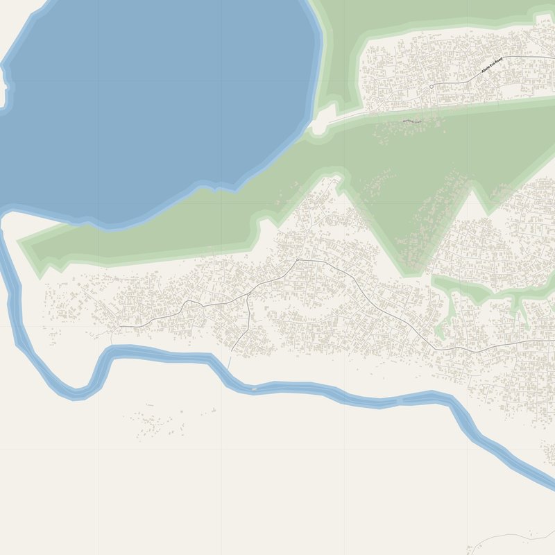 Badagry Map PDF — Printable Street Map Poster with House Numbers