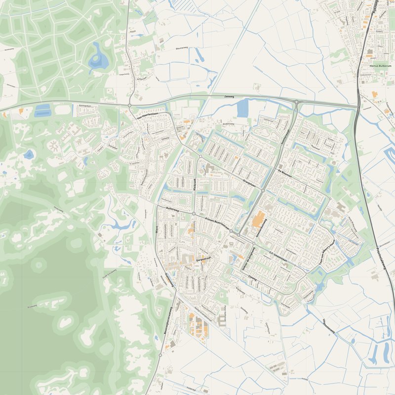 Castricum Map PDF — Printable Street Map Poster with House Numbers