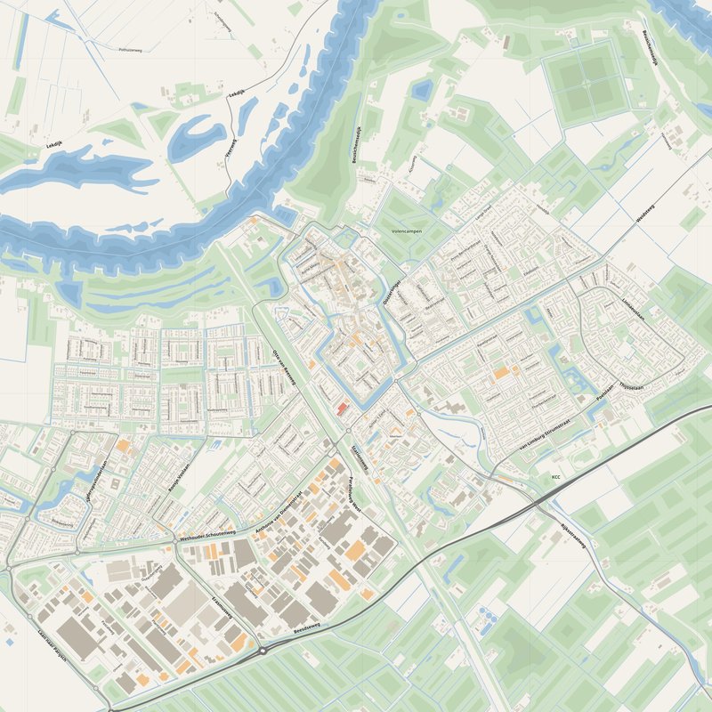 Culemborg Map PDF — Printable Street Map Poster with House Numbers