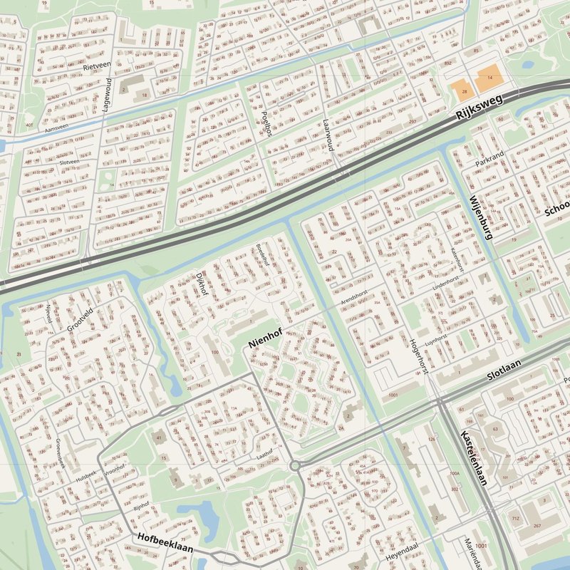 Ede street map with house numbers — printable address map PDF, Netherlands