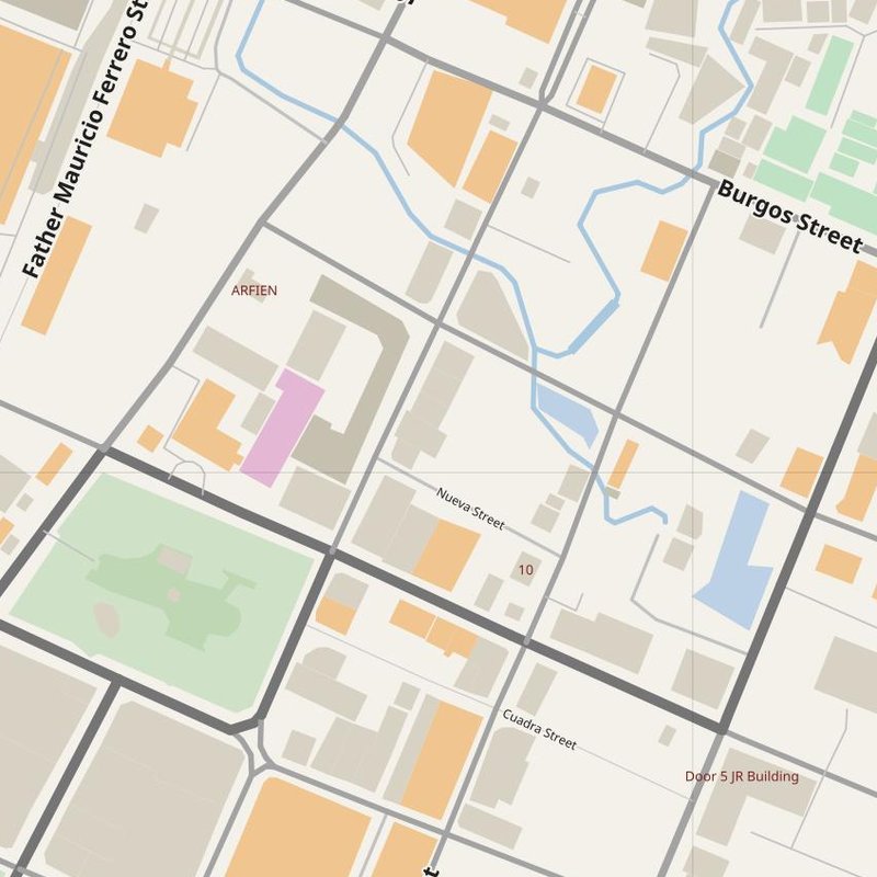 Bacolod City street map with house numbers — printable address map PDF, Philippines