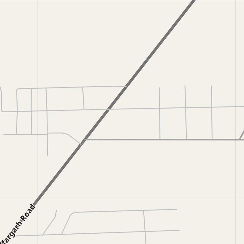 Ahmadpur Sial street map with house numbers — printable address map PDF, Pakistan