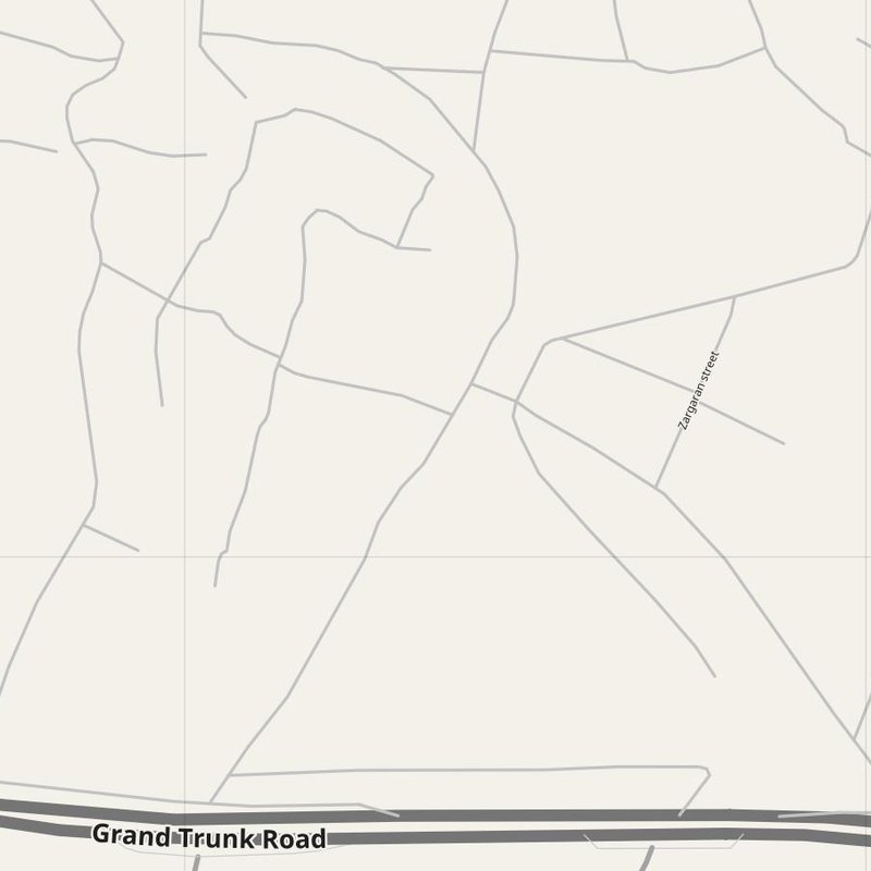 Akora Khattak street map with house numbers — printable address map PDF, Pakistan