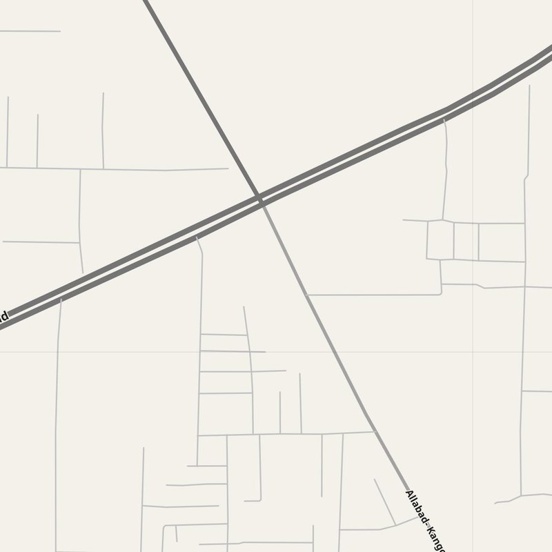 Alahabad street map with house numbers — printable address map PDF, Pakistan