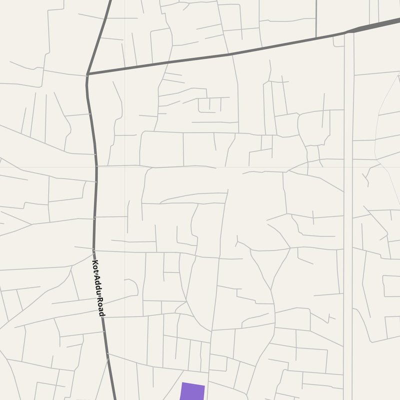Layyah map with house numbers, hospitals, police and fire stations — printable PDF, Pakistan
