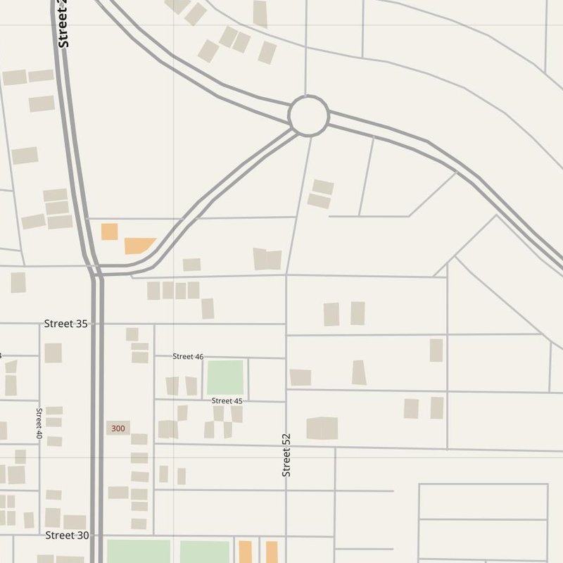 Wazirabad street map with house numbers — printable address map PDF, Pakistan