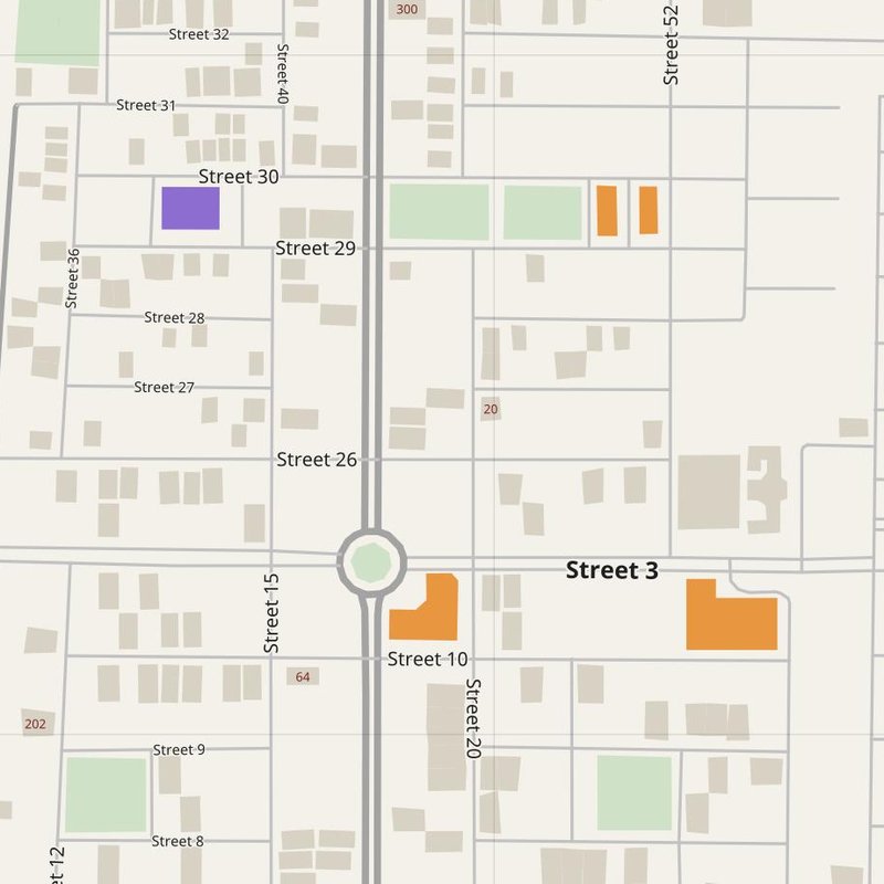 Wazirabad map with house numbers, hospitals, police and fire stations — printable PDF, Pakistan