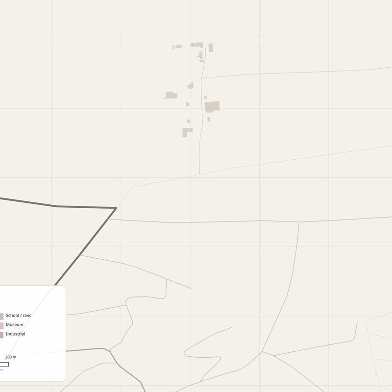 Zhob Map PDF — Printable Street Map Poster with House Numbers