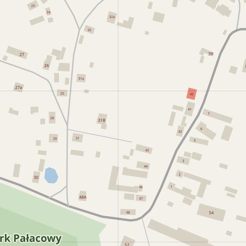 Białołeka street map with house numbers — printable address map PDF, Poland