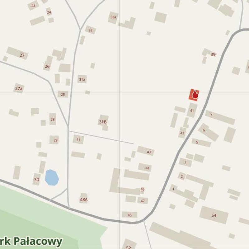 Białołeka map with house numbers, hospitals, police and fire stations — printable PDF, Poland