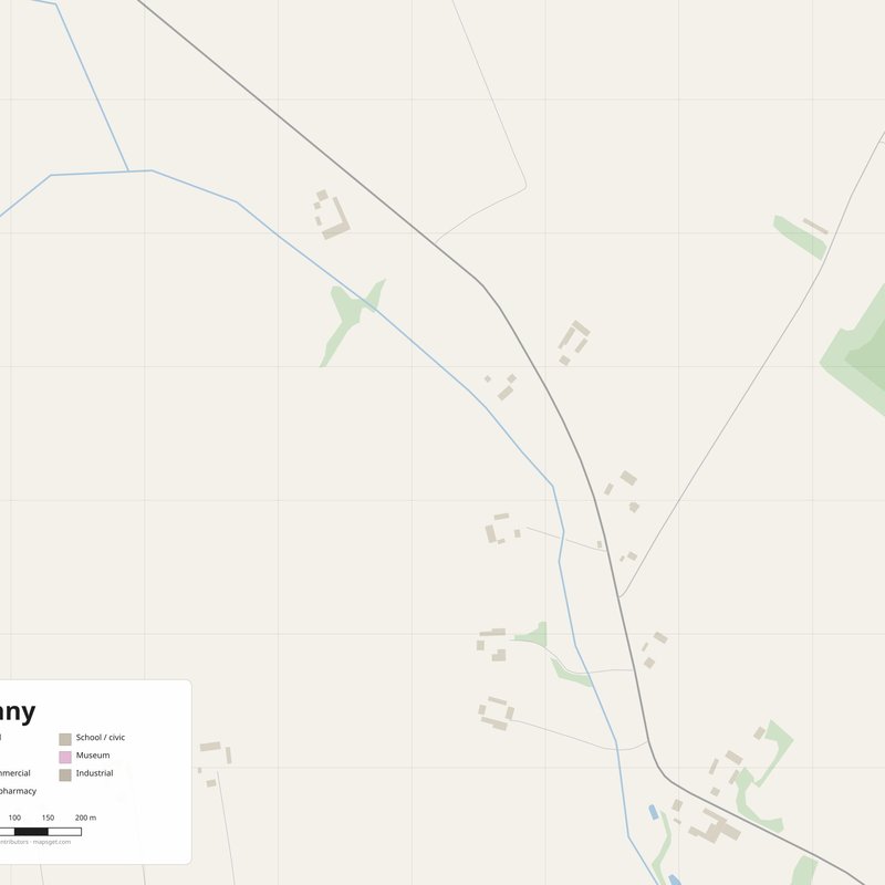 Bielany Map PDF — Printable Street Map Poster with House Numbers