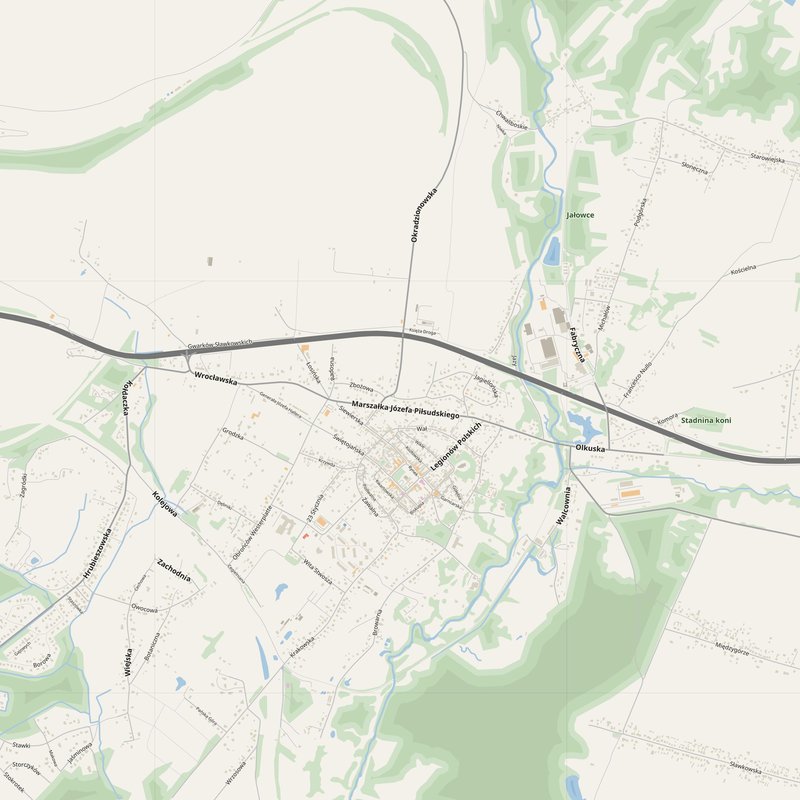 Dąbrowa Górnicza Map PDF — Printable Street Map Poster with House Numbers