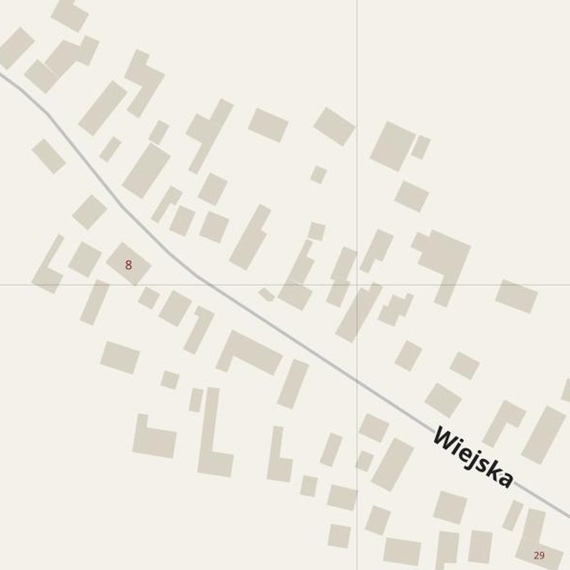 Gajowice map with house numbers, hospitals, police and fire stations — printable PDF, Poland