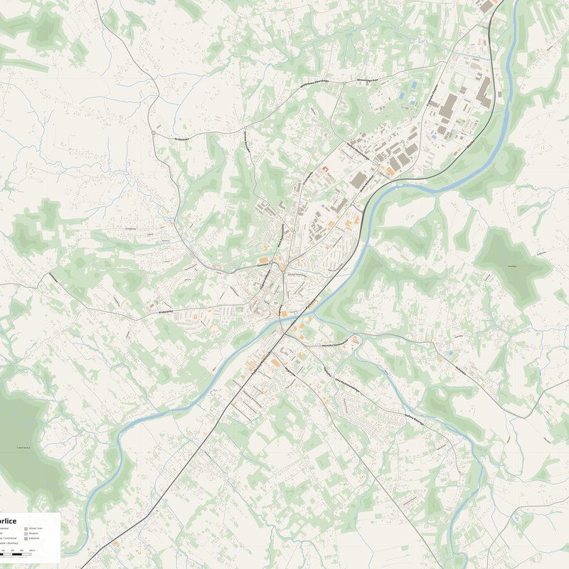 Gorlice Map PDF — Printable Street Map Poster with House Numbers