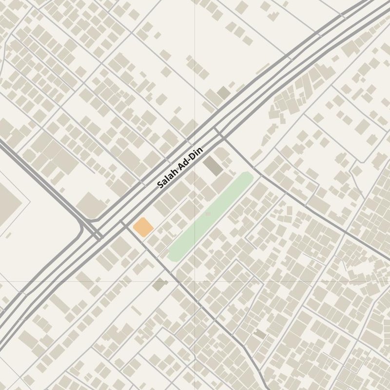 Al Burayj street map with house numbers — printable address map PDF, Palestinian Territories