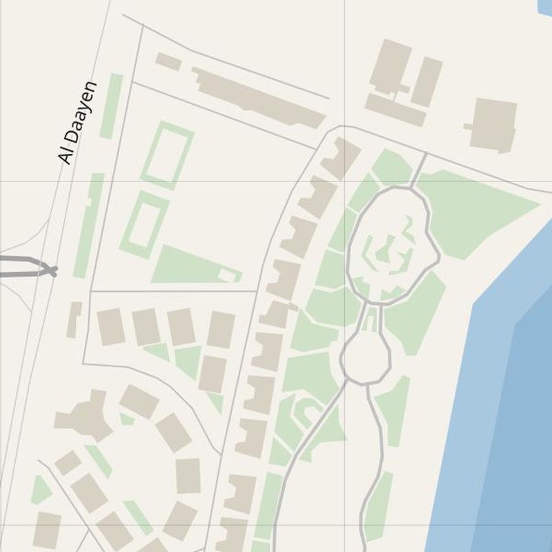 Az̧ Z̧a‘āyin map with house numbers, hospitals, police and fire stations — printable PDF, Qatar