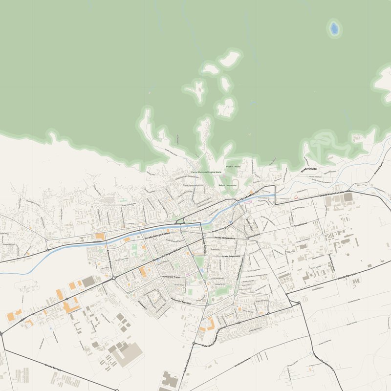 Baia Mare Map PDF — Printable Street Map Poster with House Numbers