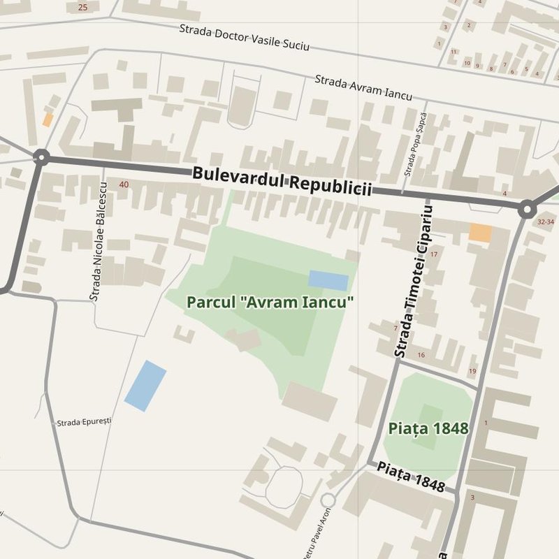 Blaj street map with house numbers — printable address map PDF, Romania