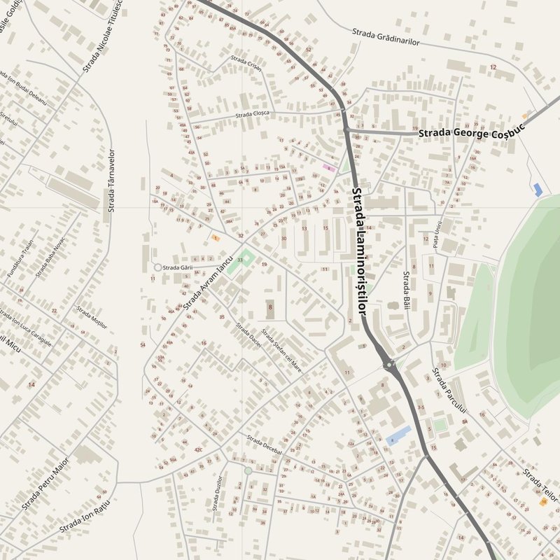 Câmpia Turzii street map with house numbers — printable address map PDF, Romania