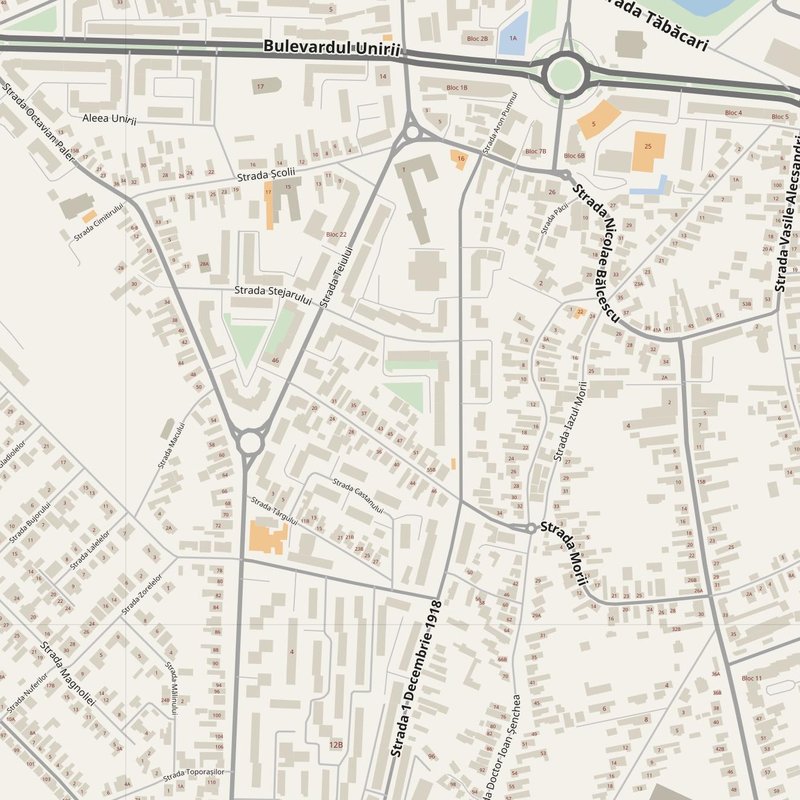 Făgăraș street map with house numbers — printable address map PDF, Romania