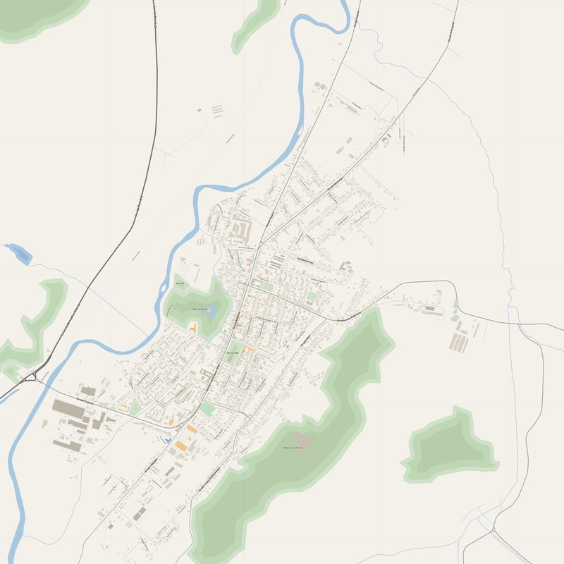 Gherla Map PDF — Printable Street Map Poster with House Numbers