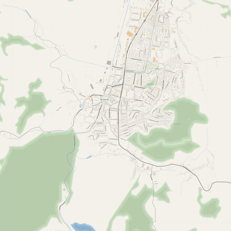 Hunedoara Map PDF — Printable Street Map Poster with House Numbers