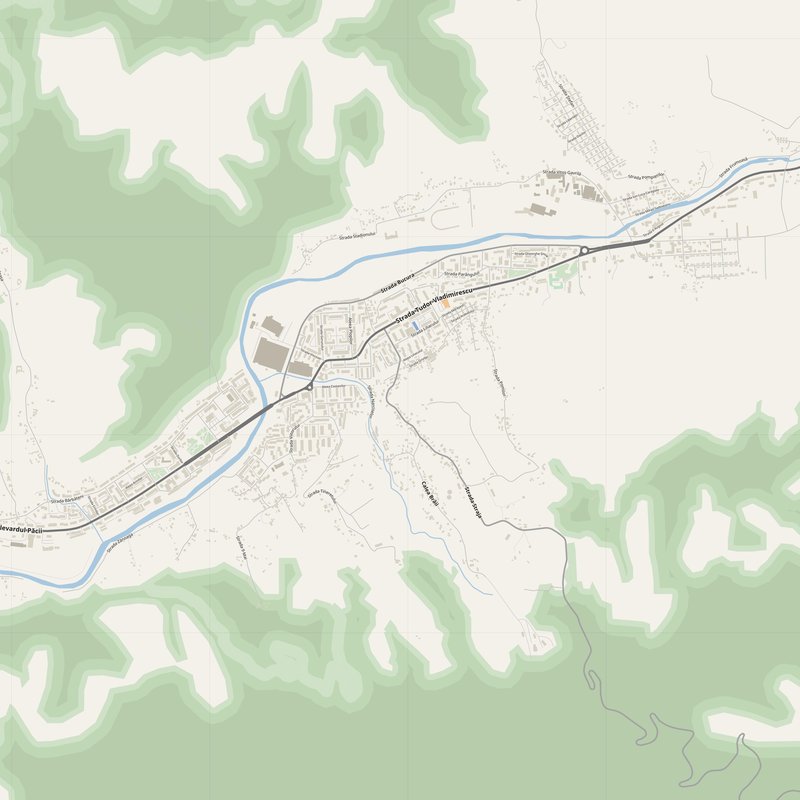 Lupeni Map PDF — Printable Street Map Poster with House Numbers