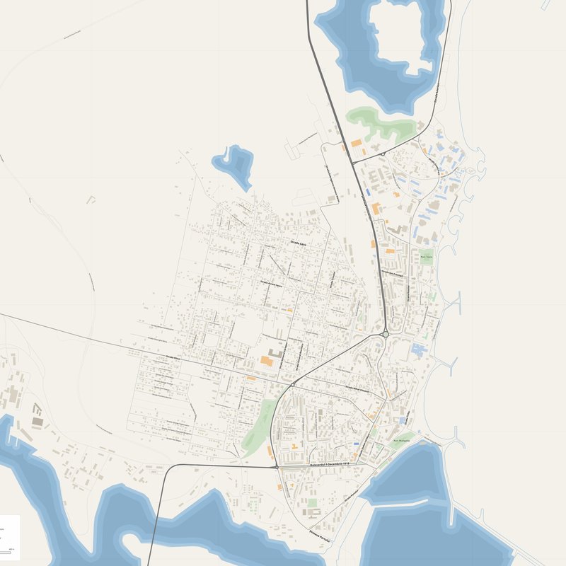 Mangalia Map PDF — Printable Street Map Poster with House Numbers