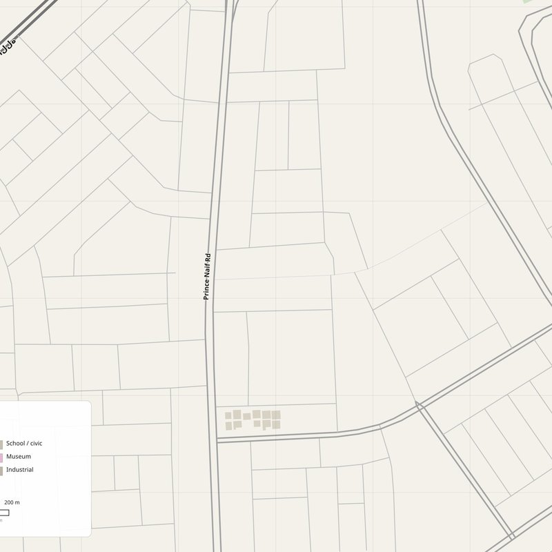 Al Khafjī Map PDF — Printable Street Map Poster with House Numbers