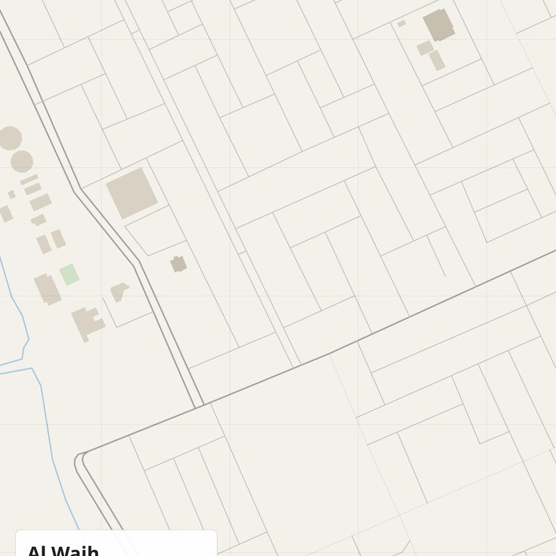 Al Wajh Map PDF — Printable Street Map Poster with House Numbers