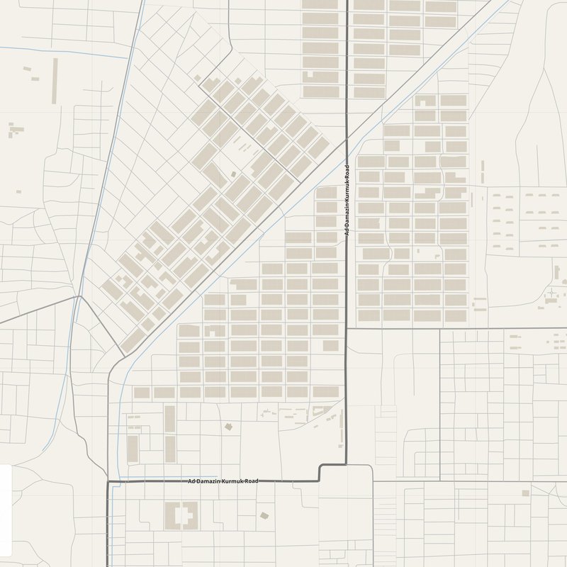 Ad-Damazin Map PDF — Printable Street Map Poster with House Numbers
