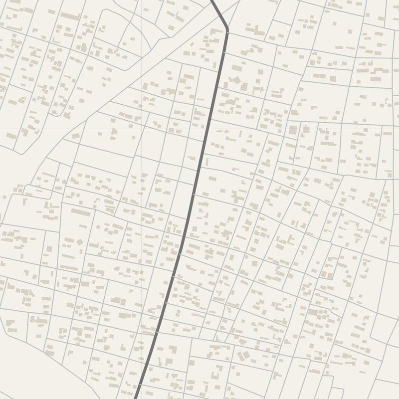 Ad-Damir street map with house numbers — printable address map PDF, Sudan
