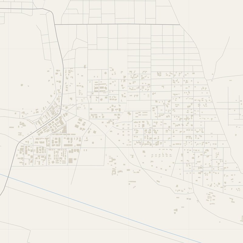 Al-Fāw Map PDF — Printable Street Map Poster with House Numbers