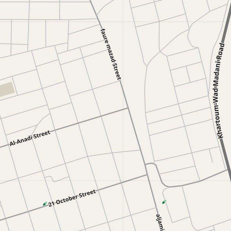 Al Hasaheisa map with house numbers, hospitals, police and fire stations — printable PDF, Sudan