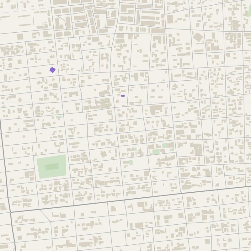 Al Manāqil map with house numbers, hospitals, police and fire stations — printable PDF, Sudan