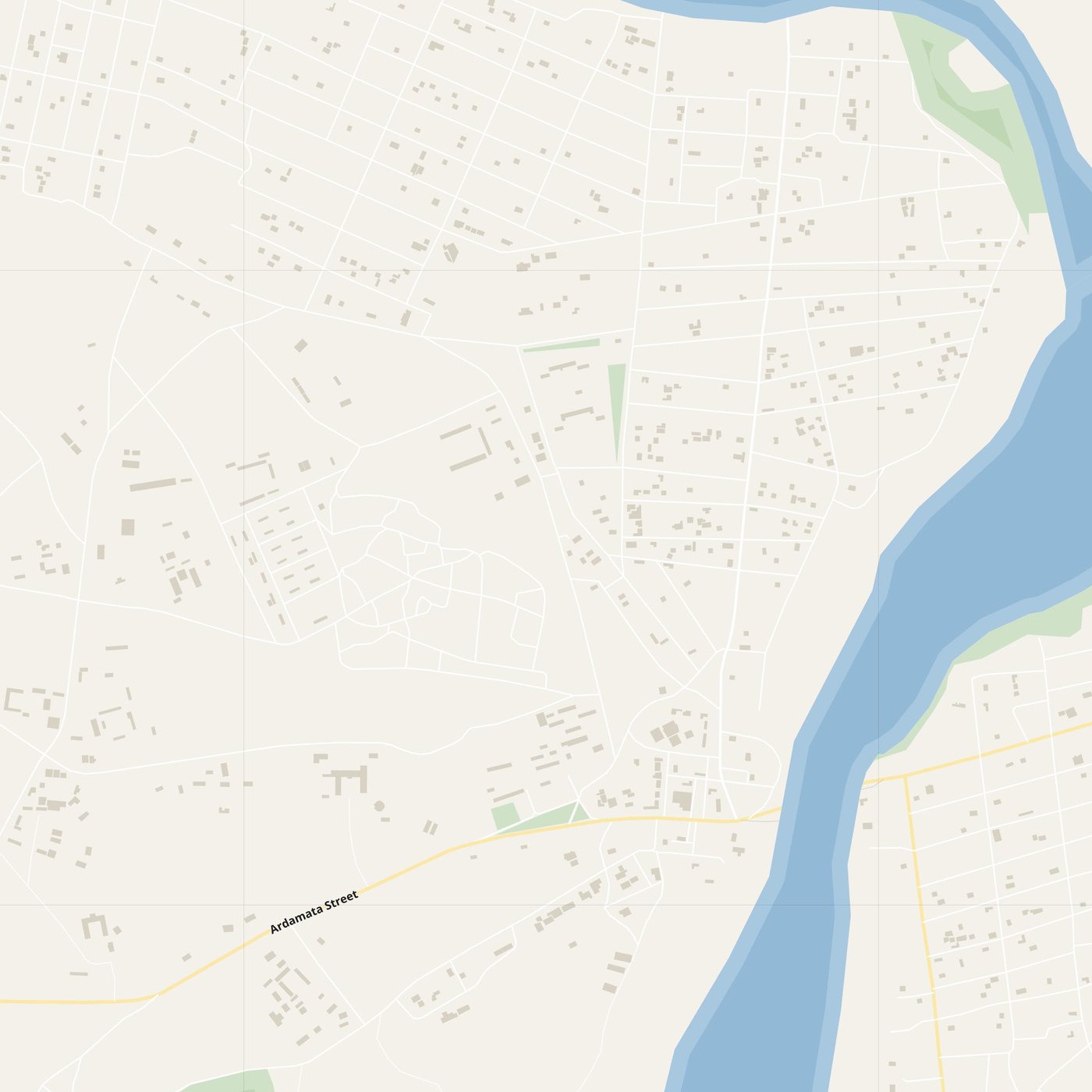 'Ārdamatā Map PDF — Printable Street Map Poster with House Numbers