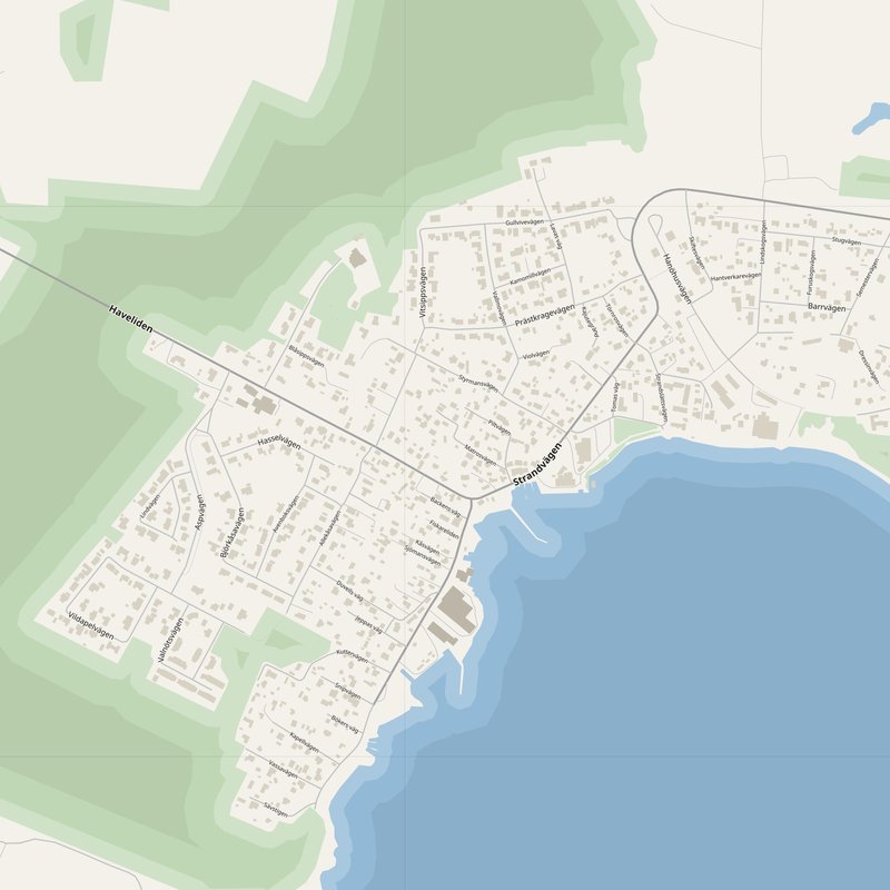 Karlshamn Map PDF — Printable Street Map Poster with House Numbers