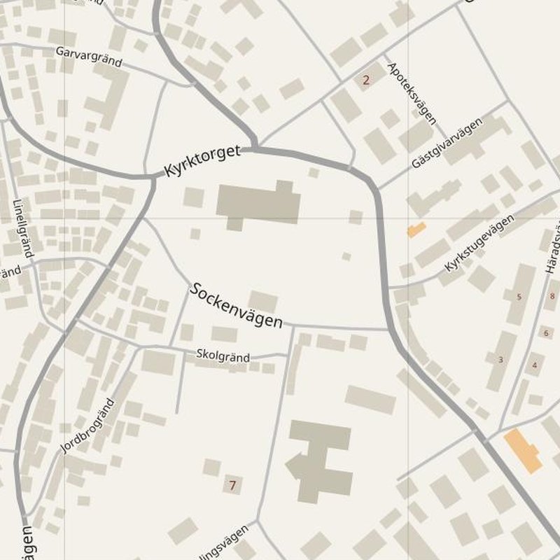 Luleå street map with house numbers — printable address map PDF, Sweden