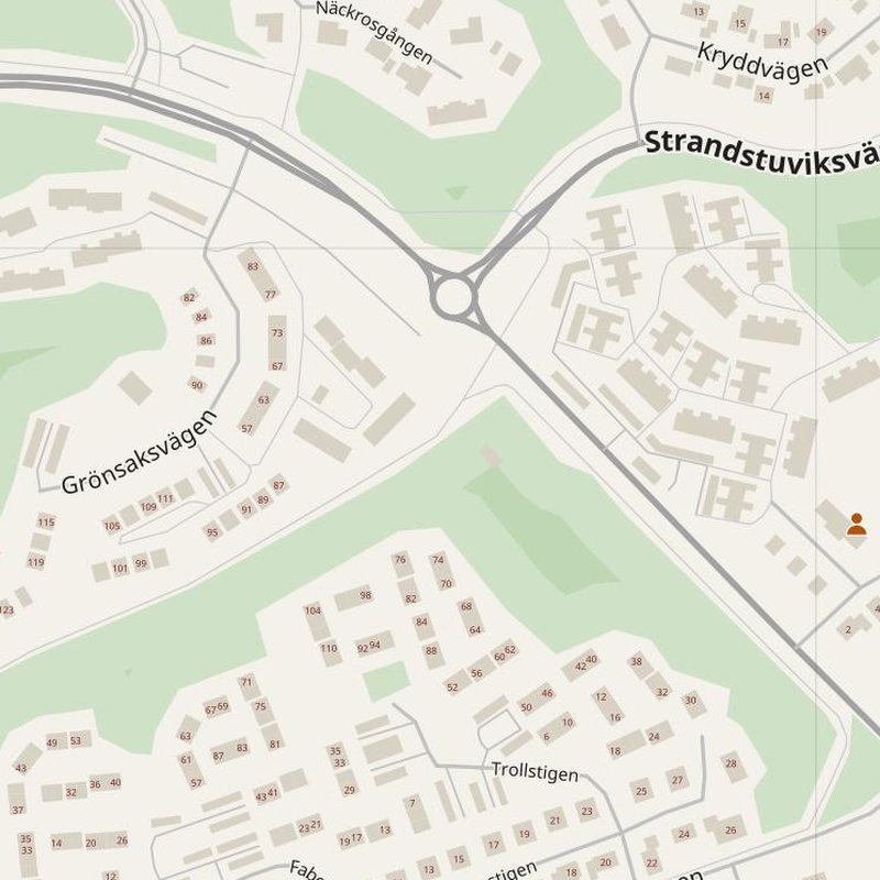 Nyköping map with house numbers, hospitals, police and fire stations — printable PDF, Sweden