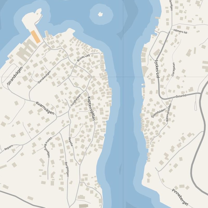 Uddevalla street map with house numbers — printable address map PDF, Sweden