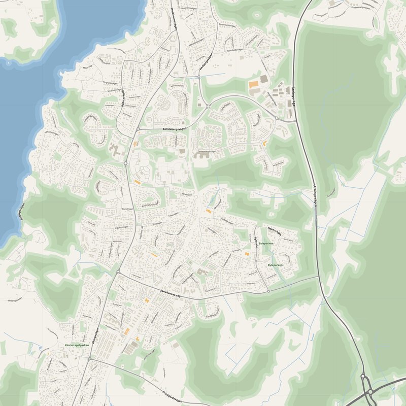 Vallentuna Map PDF — Printable Street Map Poster with House Numbers