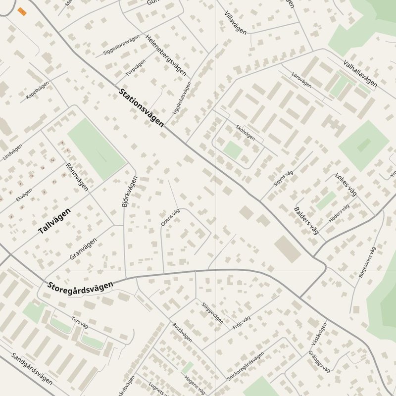 Vänersborg map with house numbers, hospitals, police and fire stations — printable PDF, Sweden
