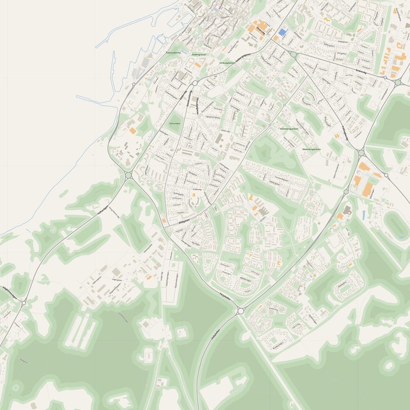 Visby Map PDF — Printable Street Map Poster with House Numbers